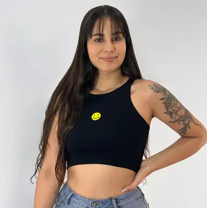 Crop Top Dama (Esqueleto) Negro 20237-00